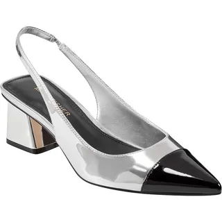 Photo of  Marc Fisher Women's Laglie Pump, Silver/Black Multi 040, Size 7