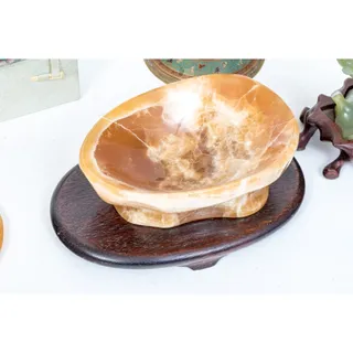 Photo of hand-carved stone decorative bowl
