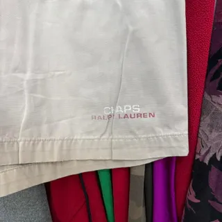 Photo of Vintage 90s Chaps by Ralph Lauren Preppy Shorts Tan
