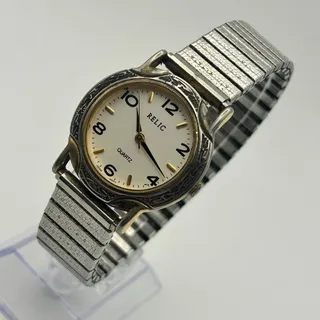 Photo of Vintage Relic Silver White Dial Expansion Strap Ladies Quartz Watch Working