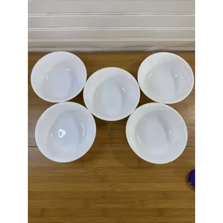 Photo of Set of 5 Corelle Geometric Brown Squares Soup Cereal Bowl 6.25" USA Replacement