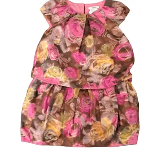Photo of Crewcuts Pink Floral Bubble Dress Size 3