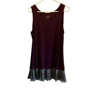 Photo of Logo Layers purple Large stretchy sleeveless top 