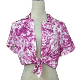 Photo of For Love & Lemons Devon Tie Dye Crop Top Size XXS