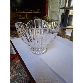 Photo of Vtg Marquis By Waterford Crystal Centerpiece Bowl Nautic Shell (3253)