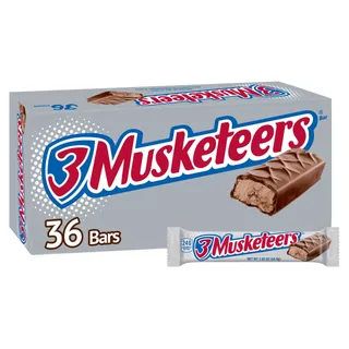 Photo of 3 Musketeers Chocolate Candy Bar, Full Size, 1.92 oz, 36-count | New