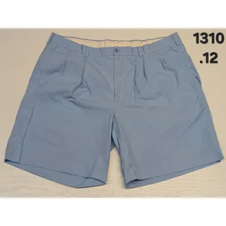 Photo of Alan Flusser (42) Light Blue Flat Front Dress Chino Shorts