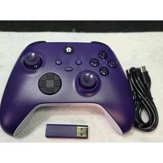 Photo of  2.4GHz Wireless Game Controller for Xbox One Series X/S PC Purple USB Dongle