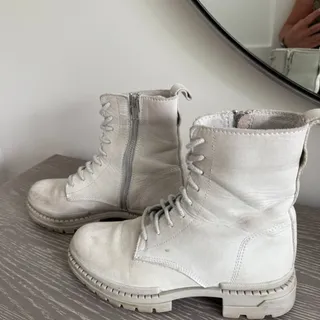 Photo of Steve Madden Jamisyn Lace-Up Boot (Women) 8.5M, ICE