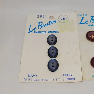 Photo of 3 full packs Le Bouton Navy Wine Beige Vintage Costume Crafting 