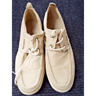 Photo of Tommy Bahama Calderon TFM00166 Mens 10 Beige Suede Leather Boat Shoes