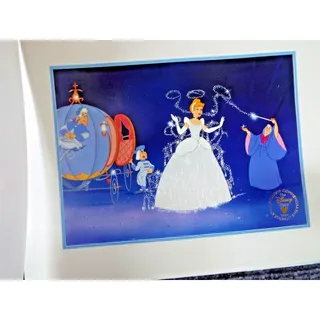 Photo of Disney Store Cinderella Commemorative Lithograph 1995 with Folder