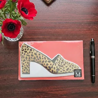 Photo of NWT Vintage Met Museum Herbert Levine 1968 Leopard Pump Card Set | 1990s Sealed