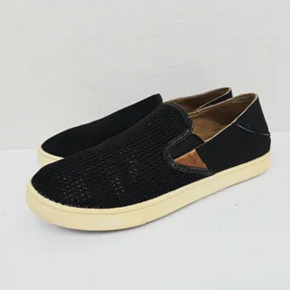 Photo of OluKai Pehuea Women's Slip On Breathable Shoes Black 9.5