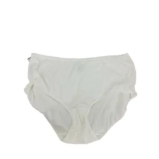 Photo of Woman Within Comfort Choice Pure White Brief Cotton Panty Size 13