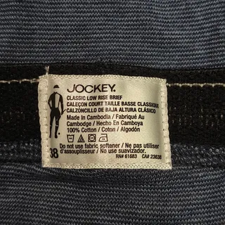 Photo of Vintage Jockey Classic Lo- Rise Brief Blue Mens 38