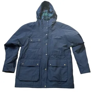Photo of New Lands End Women XL Bayfield Parka Coat Navy Hood Primaloft Insulation