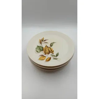 Photo of Vintage Harmony House Autumn Haze Melmac Dinner Plates Set of 4 Leaf MCM