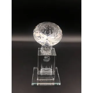 Photo of Hand Cut Allah Islamic Crystal religious Gift With Box