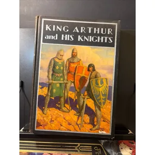 Photo of Vintage 1933 King Arthur and His Knights Book Rand McNally Windermere HC Illus