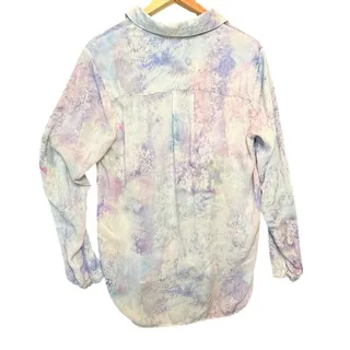 Photo of CLOTH AND STONE Anthropologie Bess Tie Dye Button Down Long Sleeve Shirt Size M
