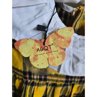 Photo of AGQT Yellow Plaid Toddler Dress Size 2