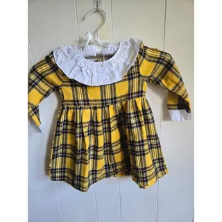 Photo of AGQT Yellow Plaid Toddler Dress Size 2