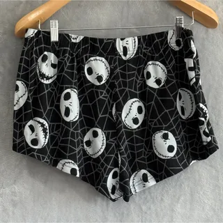 Photo of Disney Nightmare Before Christmas Jack Skellington Pajamas Sleep Shorts Womens L