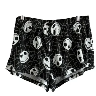 Photo of Disney Nightmare Before Christmas Jack Skellington Pajamas Sleep Shorts Womens L