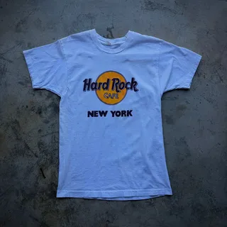 Photo of Vintage 80s Hard Rock Cafe New York T-Shirt White Large