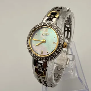 Photo of Elegant Citizen Eco-Drive Crystal Bangle Watch - Timeless Style Working