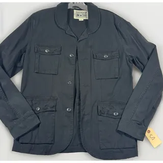 Photo of Converse One Star Utility Field Jacket Black Cotton Chore Coat Small S