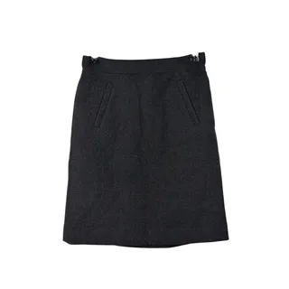 Photo of J.Crew Womens Felted Wool Pencil Skirt Size 0 Gray Work Career Quiet Luxury 