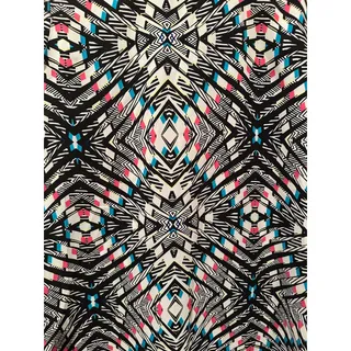 Photo of Xhilaration Illusion Bold color black white neon shirt dress sz M