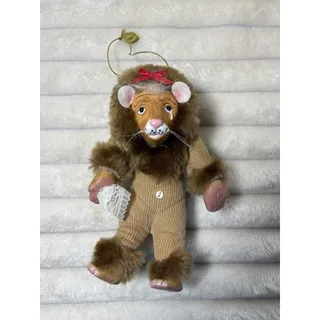 Photo of VTG Kurt Adler Santa's World Wizard of Oz The Cowardly Lion 7" Ornament 1987