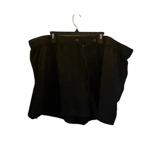 Photo of Terra & Sky black linen blend shorts 3X 
