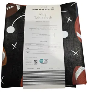 Photo of New Kirkton House football vinyl tablecloth oblong 60x84