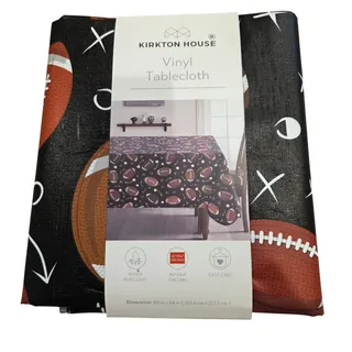 Photo of New Kirkton House football vinyl tablecloth oblong 60x84