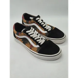 Photo of Vans Old Skool Floral Tie Dye Skate Shoes Black Multicolor Low Tops Men's 8.5