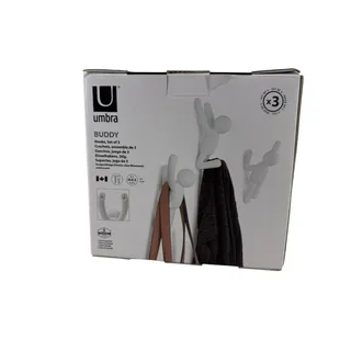 Photo of Umbra Buddy Hook (Set of 3) | White Wall Hanger Easily Mounts To Wall