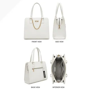 Photo of NWT Sleek XOXO White Tote With Gold Chain
