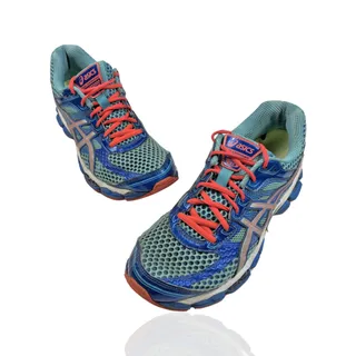 Photo of Asics Womens Gel Cumulus 15 T3C6N Blue Running Shoes Lace Up Low Top Size 9