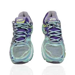 Photo of Women's Asics Gel-Nimbus 16 Running Shoes Sneakers Size 8 Purple Mint Athletic