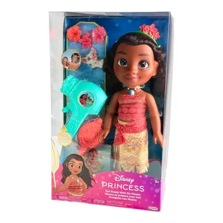 Photo of Disney Princess Moana LG Doll Get Ready w/ Me Hair Play Set Pua Flower Barrettes