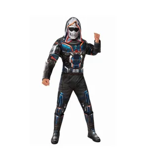 Photo of Marvel Black Widow Taskmaster Costume Kids Large Jumpsuit Mask Rubies Halloween