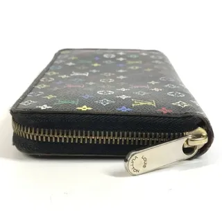 Photo of LOUIS VUITTON Monogram Multicolor Takashi Murakami Zippy Long Wallet- Black