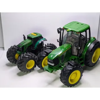 Photo of John Deere Tractor Toy Lot 2 Britains ERTL 6930 Big Farm & Monster Treads