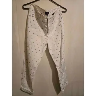 Photo of NYDJ Size 8 White Anchor Print Pants