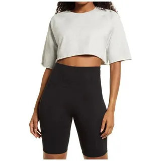 Photo of NWT BP Heather Light Gray Organic Cotton Cropped Sweatshirt Women's Size Small