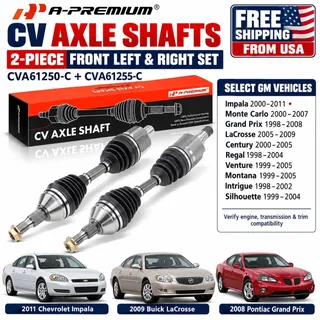 Photo of 2x Front CV Axle Shaft Assembly Pair for Grand Prix Impala SS 5.3L V8 New